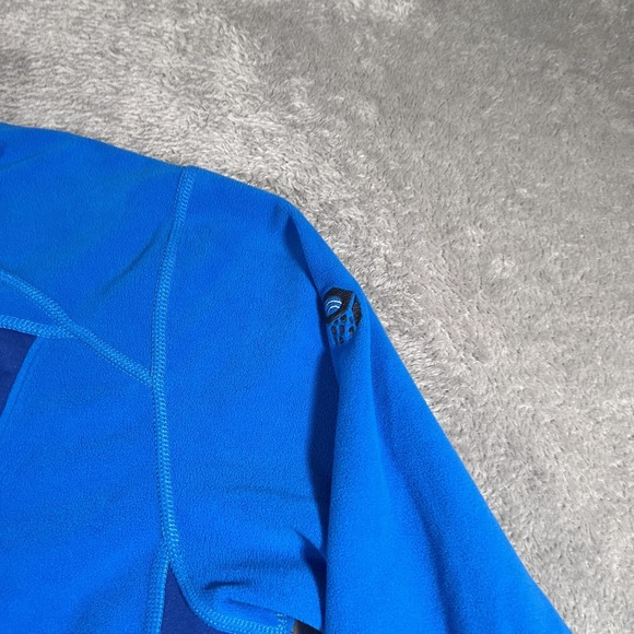 Mountain Hardwear Classic‎ Micro Pullover Mens Large Blue Fleece 1/4 Zip Hiking - Picture 4 of 10